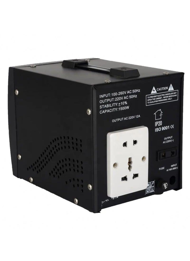 ICONA Icona 1000W Voltage Regulator with Transformer – Step Up/Down Power Converter 110V to 220V / 220V to 110V – Circuit Breaker Protection, ICOPOWER Technology, Smart Cooling System  - Image 3