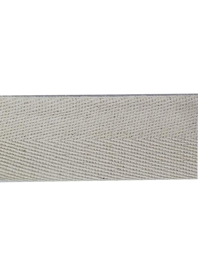 Aakriti Cotton Niwar Roll Cotton Niwar Tape Niwar Patta for Folding Khat, Khatiya, Charpai Chair, Garment, Satchel, Home Textile, Shoes, Handicraft Size 40 MM | 100 Meter, White - Image 2