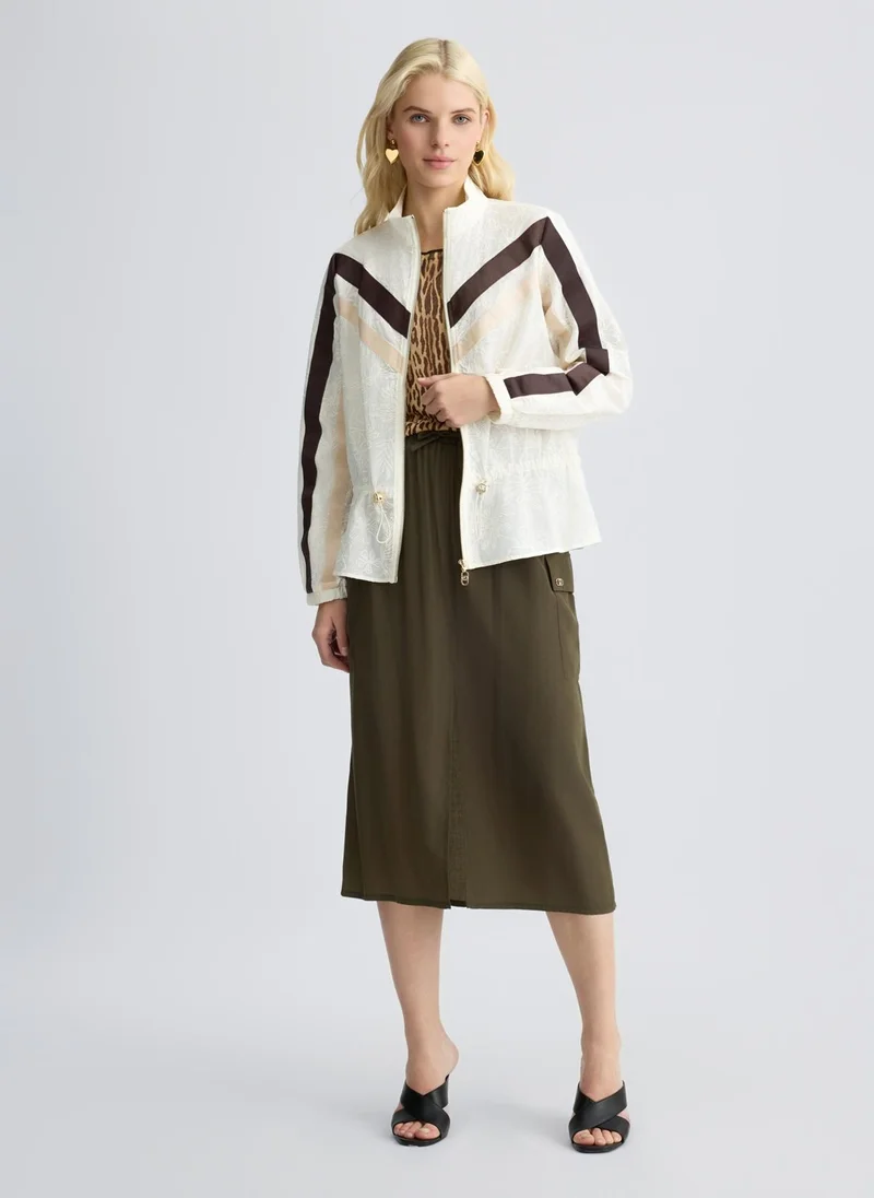 Liu Jo Embroidered cotton jacket