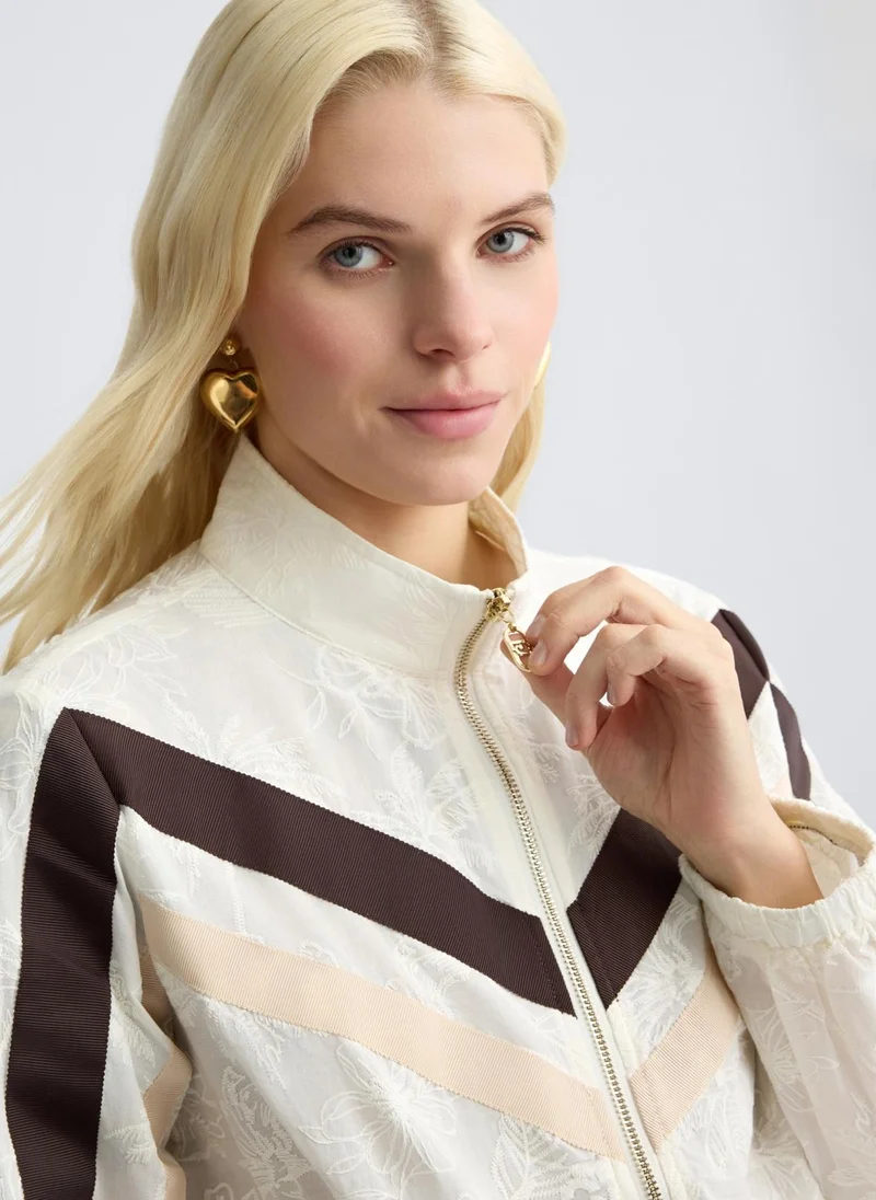 Liu Jo Embroidered cotton jacket