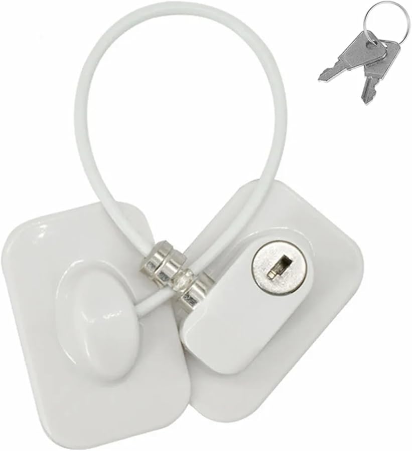 Generic White Window Restrictor Lock Safety Protector Door Chain ...