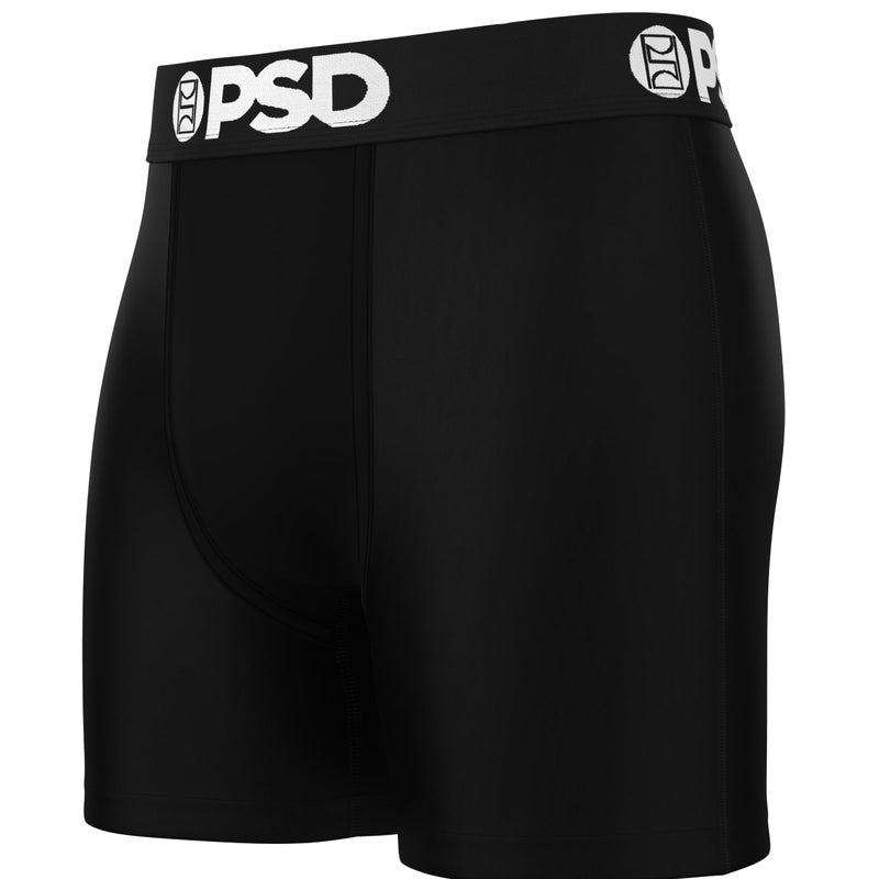 PSD Underwear Men's Neutrals Cotton Solid Mid Length Boxer Brief 3 Pack, Multi, M - Image 3