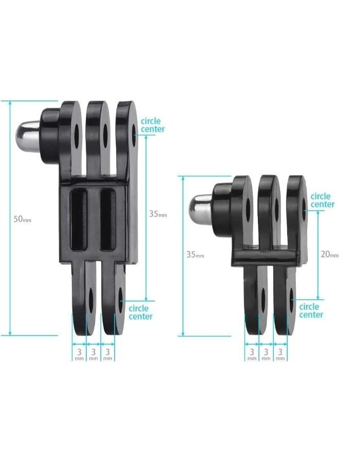 EasyLife Set of Adjust Arm Straight Joints Mount, Long and Short Same Direction Straight Joints Mount for GoPro Hero 11 10 9 8 7 6 5 4 3 3+ 2 1 and Other Action Cameras  - Image 2