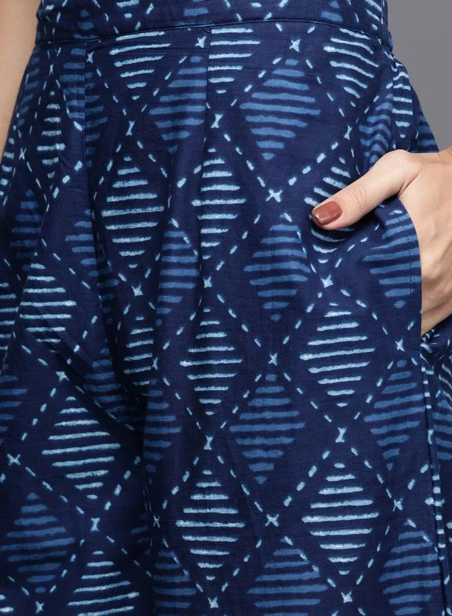 Libas Libas All-Over Print Kurta and Palazzo with Printed Dupatta Set