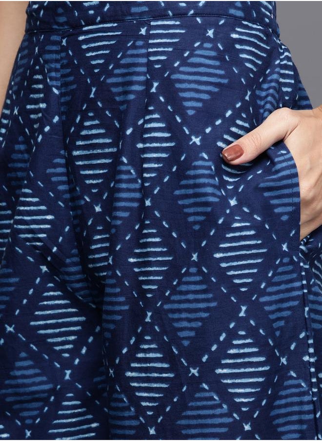 Libas All-Over Print Kurta and Palazzo with Printed Dupatta Set by Styli  - Image 5