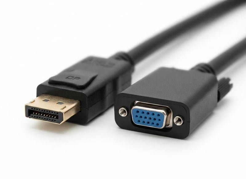 DisplayPort to VGA Adapter - DP to VGA Adapter Cable - Supports 1080p Resolution - Compatible with Computers and Monitors - Image 1
