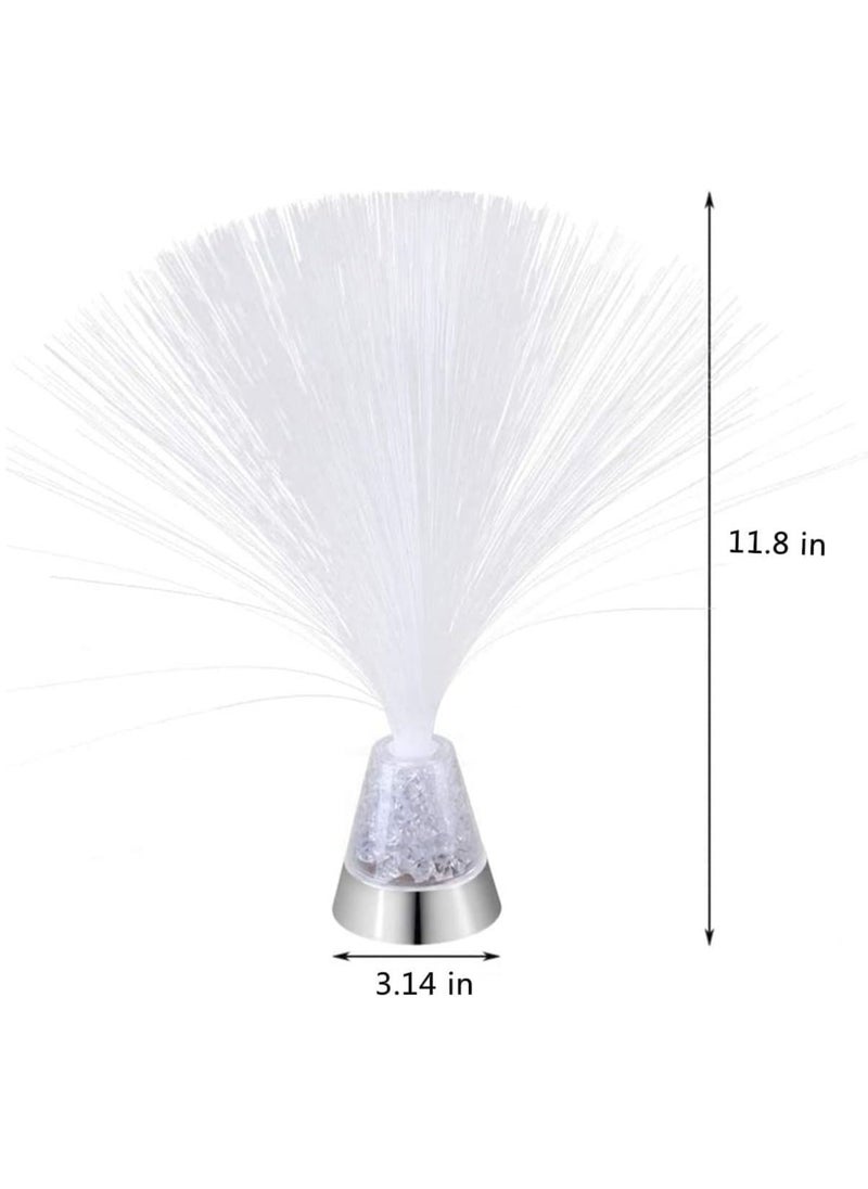 Excefore Fiber Optic Lamp, Color Changing Crystal Base with Remote Battery Powered 14 Inch Fiber Optic Centerpiece Sensory Light  - Image 3