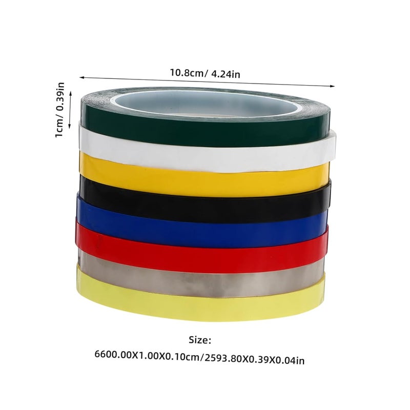 8 Rolls 1 Inch Craft Masking Tape High Adhesion for DIY Painting Labeling - Image 3