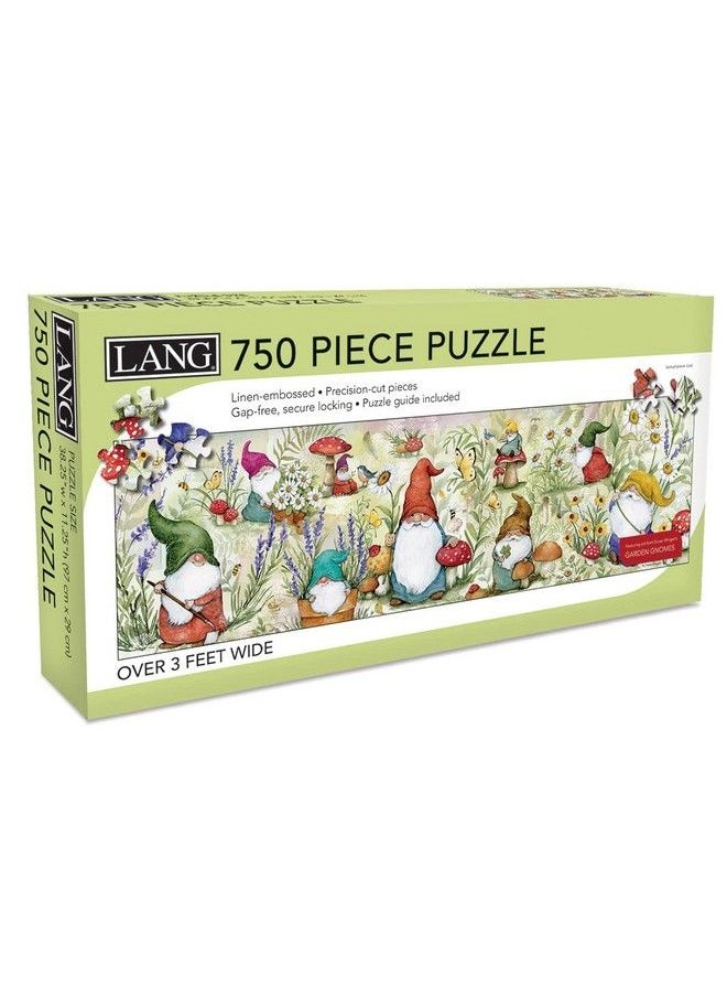 LANG Garden Gnomes Puzzle 750 Pc Panoramic (5041024)  - Image 3