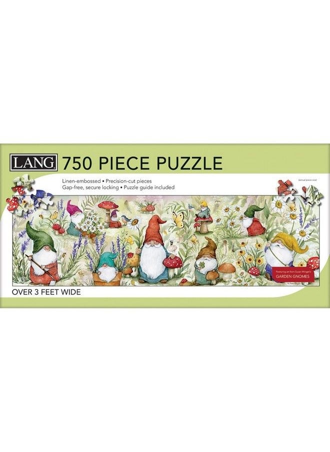 LANG Garden Gnomes Puzzle 750 Pc Panoramic (5041024)  - Image 2