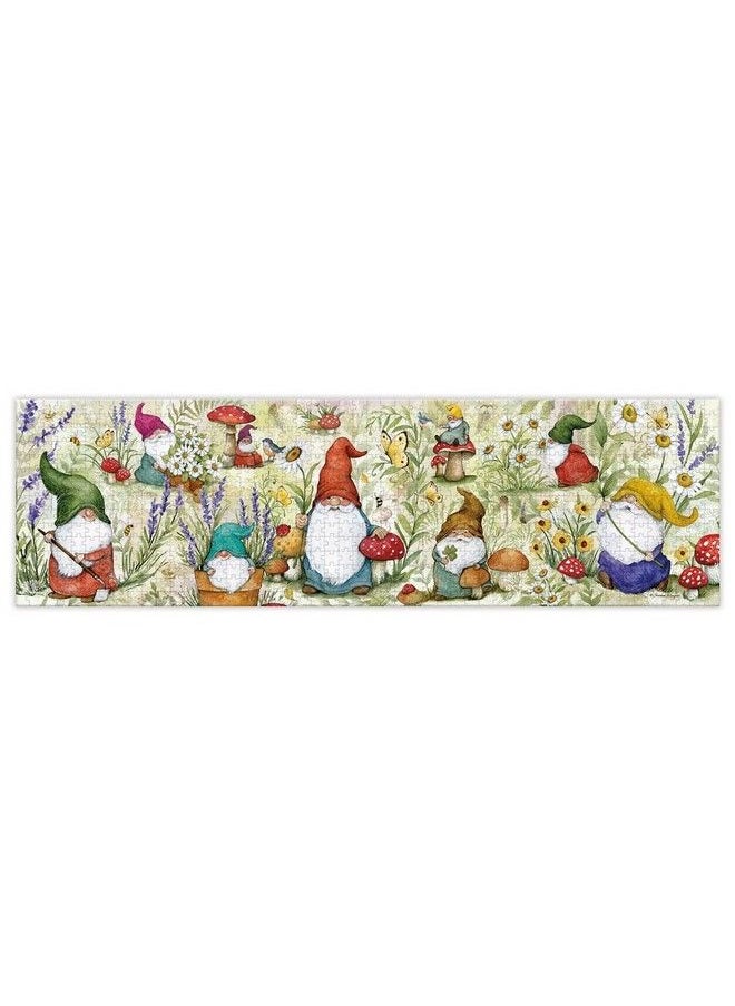 LANG Garden Gnomes Puzzle 750 Pc Panoramic (5041024)  - Image 4