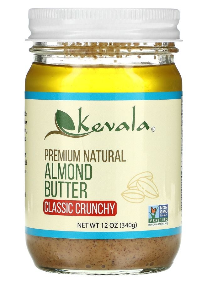 Kevala Almond Butter Classic Crunchy 12 oz (340 g)