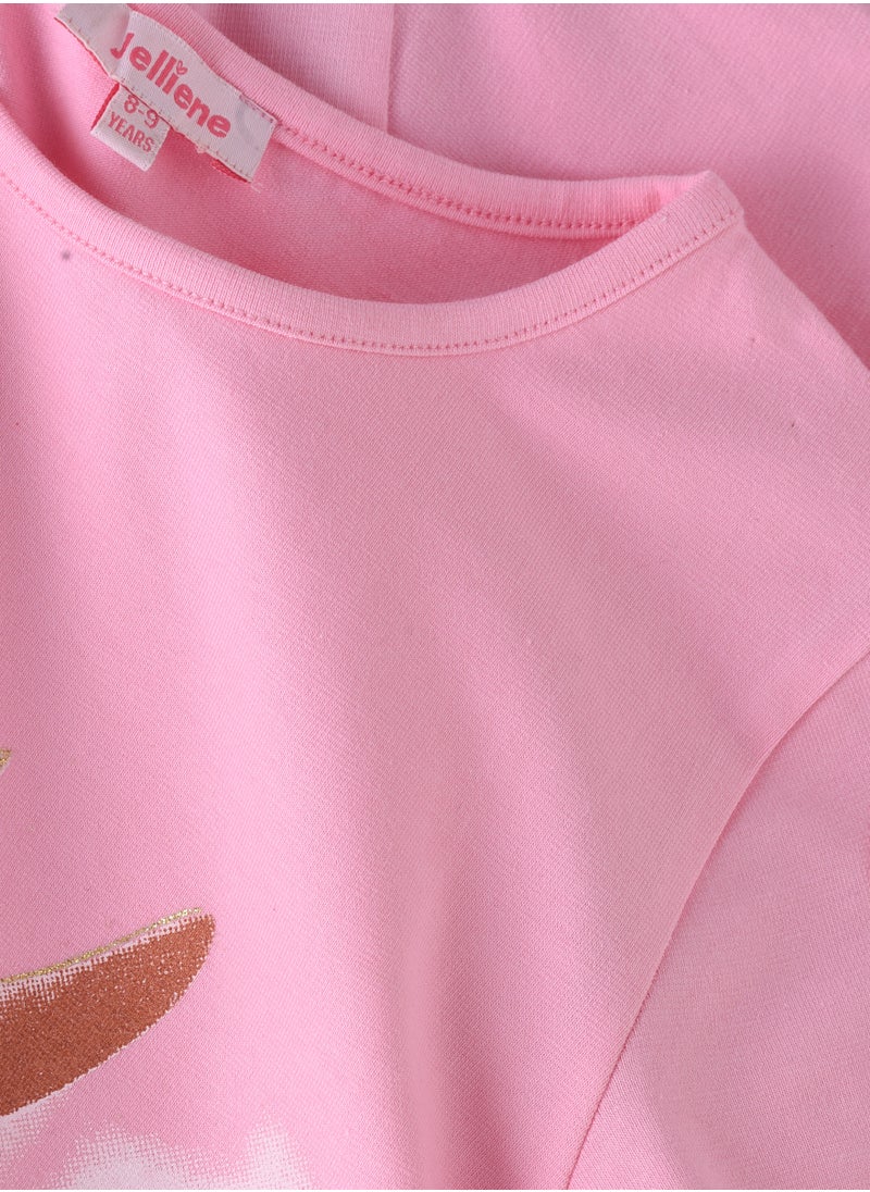 Jelliene Sunshine Squad: Girls' Comfy Cotton Tees Playful Prints & Summer Fun  - Image 3