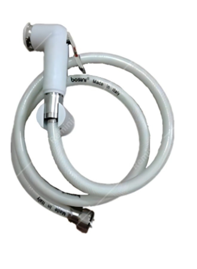 Vidmar Fine Finish Sanitary Shattaf For Bathroom/Jet Spray For Toilet Shower Faucet, Polished Finish (Shattaf White)