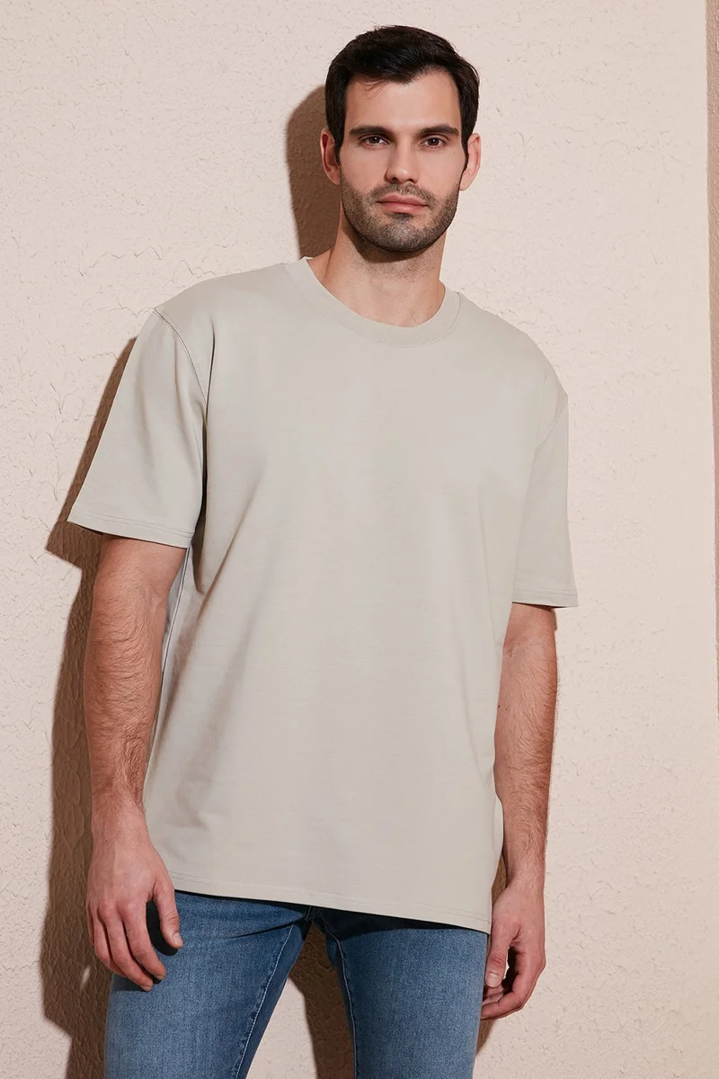 Buratti Cotton Crew Neck Relaxed Fit Basic T Shirt Men's T Shirt 5902610