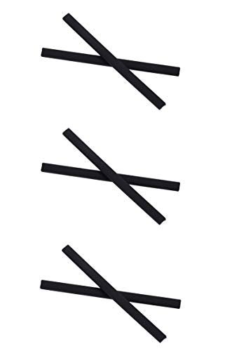 NicelyFit Replacement Temple Arm Leg Ear Socks for Oakley Pitchman OX8050 OX8096 OX8105 OO9439 Tincup Glass Frame (Black - 3 Pairs) - Image 4
