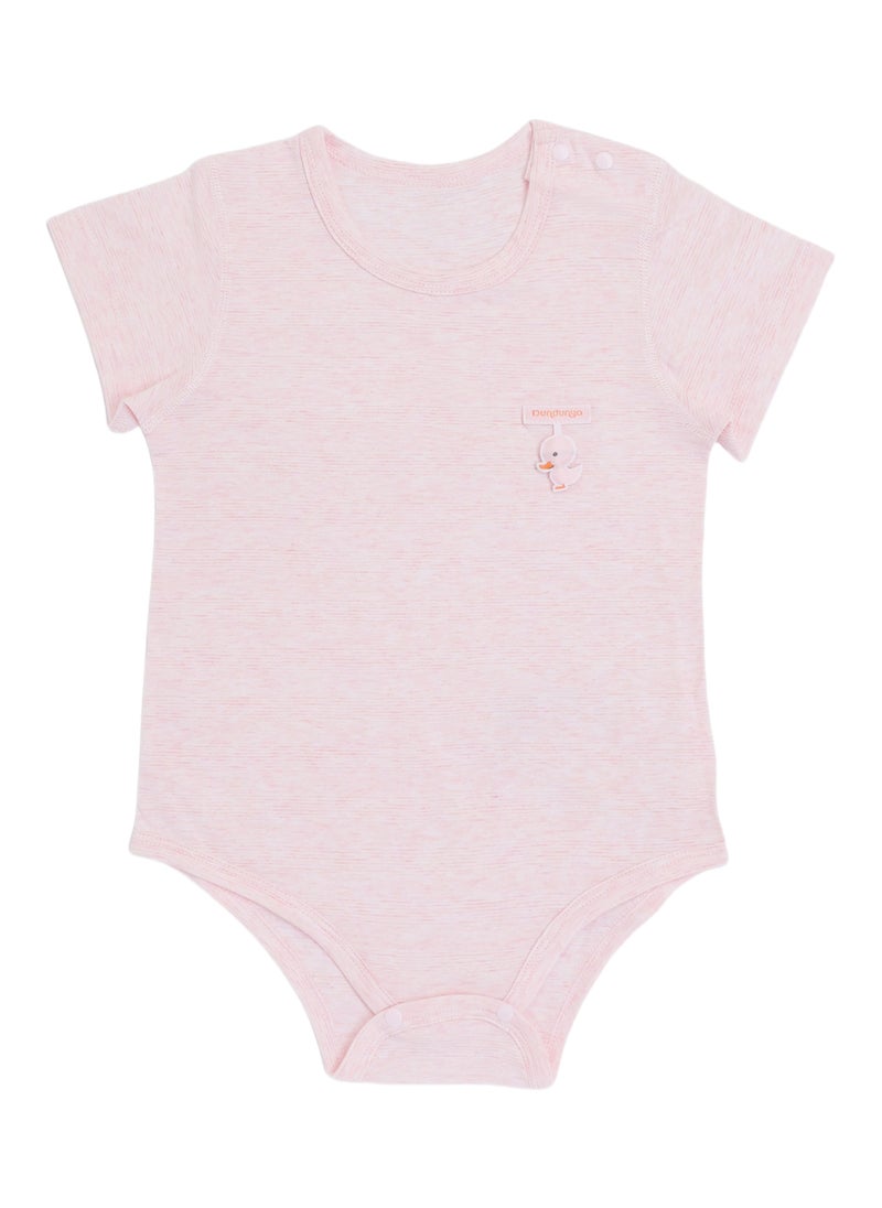 Generic - SQ Kids Baby Crawling Bodysuit - Cotton Blend Lightweight Triangle Bodysuit with Duck Pendant, Snap Crotch, Half Sleeve - For 1-18 Months - Image 1
