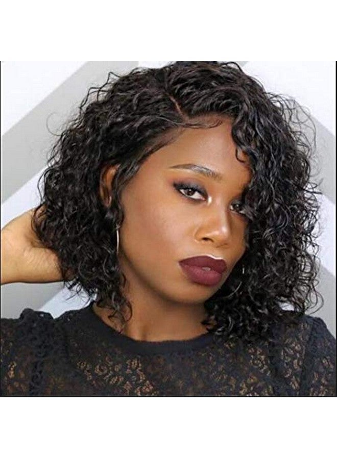 SeraphicWig Glueless Short Curly Bob Lace Front Wig 100% Brazilian Human Hair Pre Plucked With Baby Hair For Women (10 Inch 13X4 150% Density) - Image 2