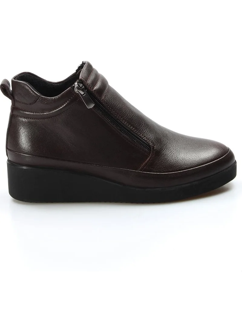Fast Step Genuine Leather Women's Thick Sole Boots 863SZA356