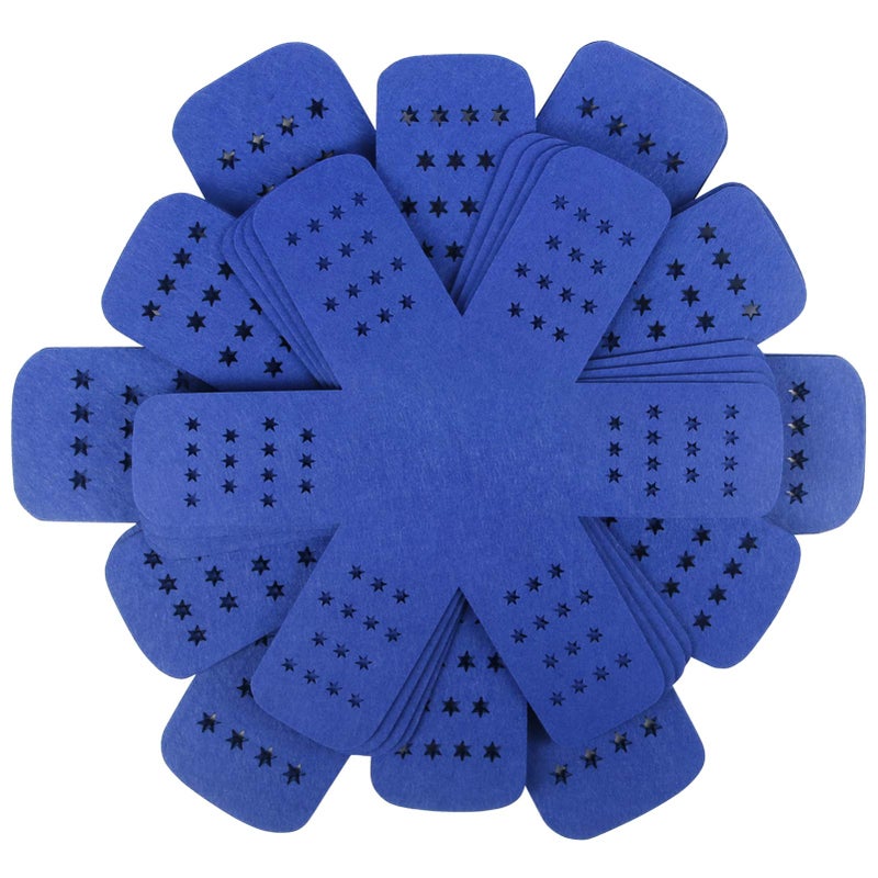 BYKITCHEN BYKITCHEN Pan Pot Protectors Larger  Thicker Pan Protector with Stars Set of 12 and 3 Different Sizes Blue Pot Separator Pads for Stacking and Protecting Your Cookware 