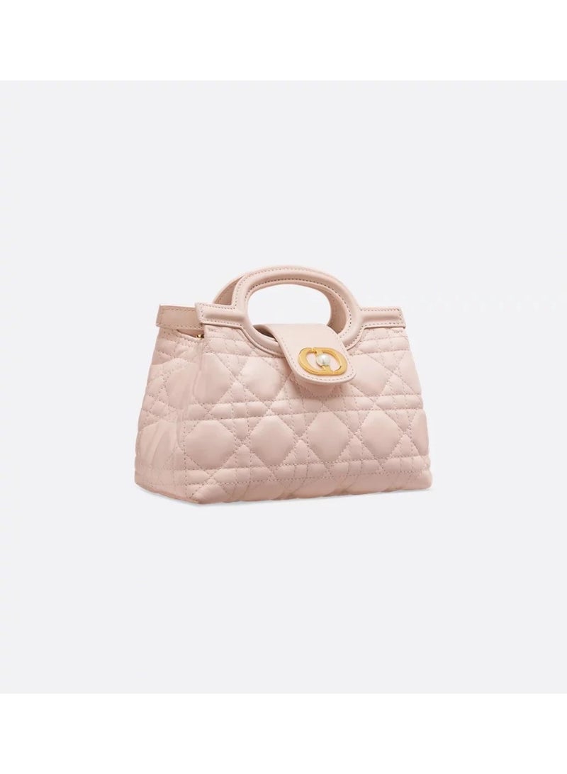 Dior Addict Dior Jolie Mini Top Handle Women Bag, Womens Shoulder Bag, Women's Cross-Body Bag, Women's Hand Bag,  Pink-19 cm x 13.5 cm x 9 cm - Image 2