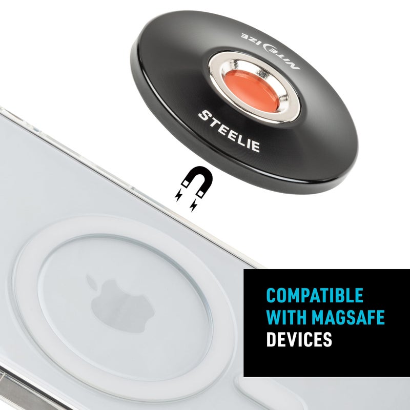 Nite Ize Steelie Orbiter Plus Magnetic Socket and Metal Ring - Car Dashboard with Magnetic Mount - Sturdy Dashboard Mount for Cell Phone - Black - Image 3