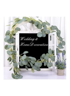 Excefore Artificial Eucalyptus Garland Vines Detachable Faux Eucalyptus Leaves Foliage Plastic Garland Greenery Hanging Plant Wedding Backdrop Arch Wall Decor  - Image 4