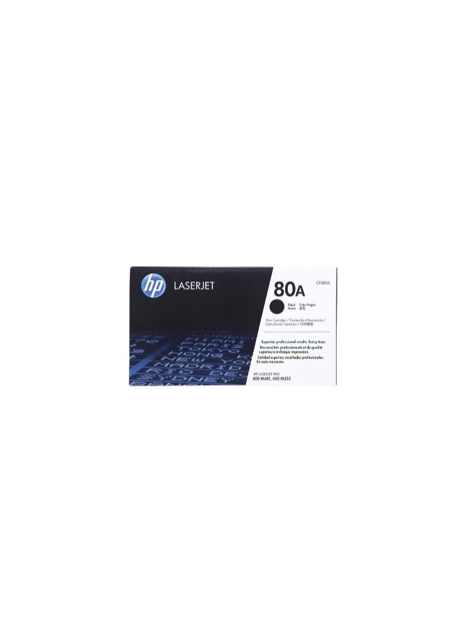 HP 80A Original LaserJet Toner Cartridge Black BLACL - Image 1