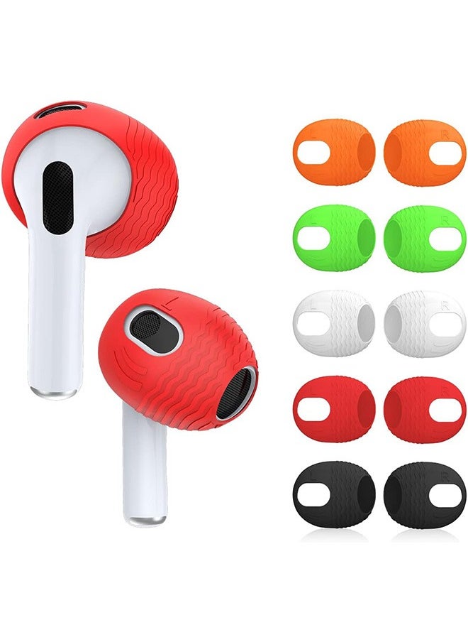 Beauenty - 5-Pairs Ear Tips Covers for AirPods 3, Anti-Slip Dust Silicone Ear Covers Accessories Compatible with AirPods 3rd Generation, Fit in The Charging Case - Image 1