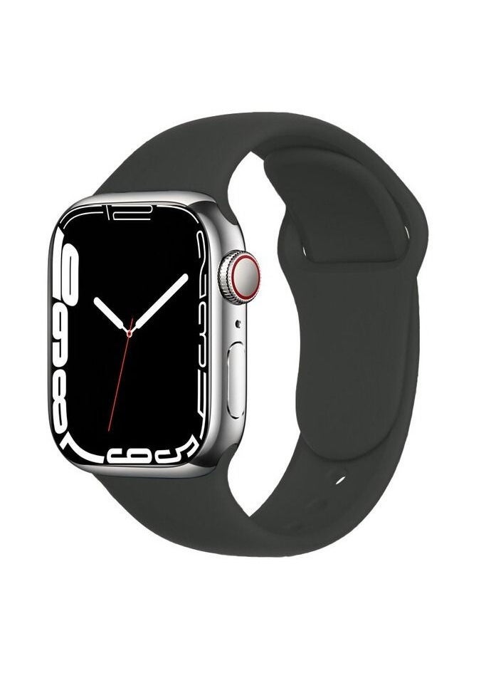 Apple Watch Band 45mm Soft Silicone Sport Band Replacement Wrist Strap Compatible for iWatch Apple Watch Series 7 (45mm) - Image 1