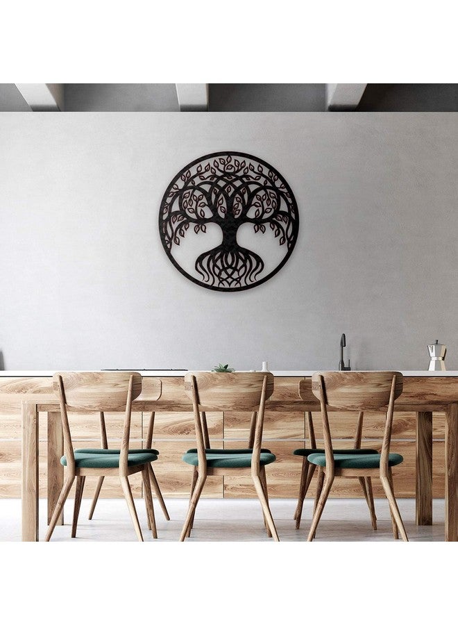 ZUPER زوبير فن الجدار ثلاثي الأبعاد شجرة الحياة 151 (أسود) مناسب لغرفة المعيشة، المدخل، غرفة النوم، الممر N149 - Image 2