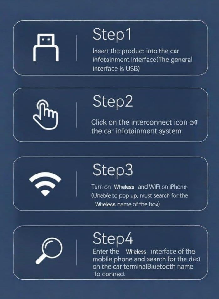 محول CarPlay لاسلكي صغير 2 في 1 مع بلوتوث 5.0 وواي فاي للسيارات السلكية CarPlay/Auto - Image 5