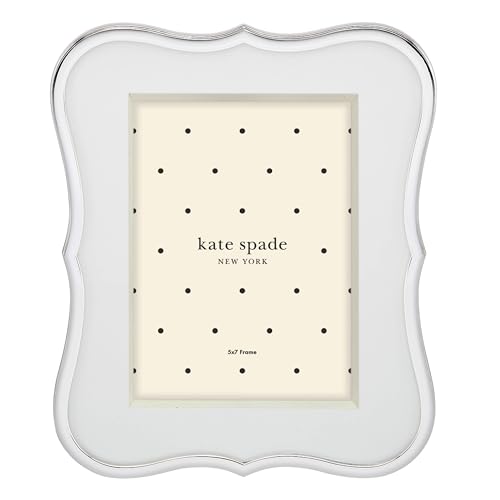 kate spade new york Crown Point 5" x 7" Frame, Silver - Image 1
