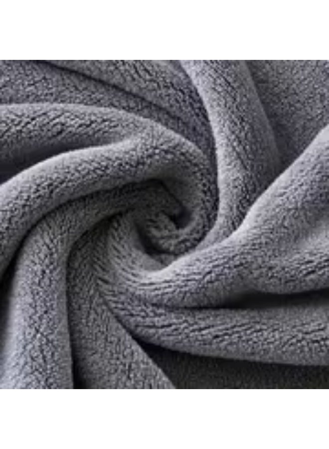 erorex 24pcs Ultra Soft Bath Towel Set, Coral Fleece Towel Bath Towel Washcloth Set, 16pcs 35 x 35cm Washcloth, 6pcs 42 x 70cm Hand Towels, 2pcs 70 x 140cm Bath Towels, Quick-Dry, Fast Absorbing, Lightweight, Perfect for Home, Hotel, Camp, travel and Spa - Image 4