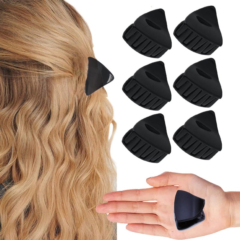 BIRDWARE Hair Accessories Hollow Hair Clips Medium acrylic Clutchers multicolor Butterfly Girls and Women Minimalist Dainty triangle Geometric Clamps Hair Clutchers Metal Hairties - 3 Pcs - Image 2