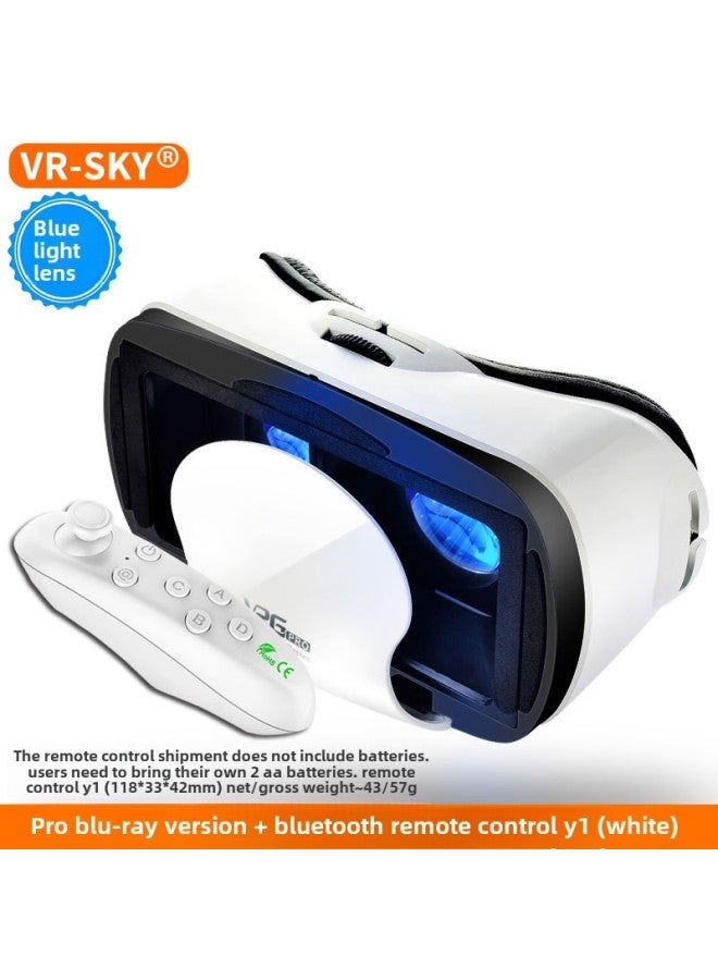 اختيار صارم عبر الحدود من vrgpro نسخة Blu-ray من نظارات ثلاثية الأبعاد يوان الكون الجديد الهاتف المحمول خوذة الواقع الافتراضي نظارات الواقع الافتراضي-اللون: Pro blu-ray VR أبيض + y1 أبيض - Image 1