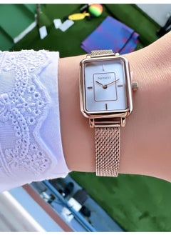 Ferrucci Rectangular Women's Mesh Strap Wristwatch  - Image 2