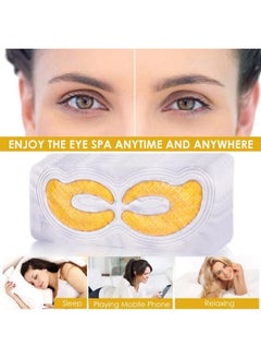 KlsyChry Gold Hydrogel Eye Patches, Collagen Crystal Eye Gel Mask, Anti-Aging Under Eye Pads - Reduce Wrinkles,Puffy Eyes,Dark Circles,Eye Bags - Eye Contour Moisturizer Mask, Improve Skin Elasticity -5 Pairs  - Image 4