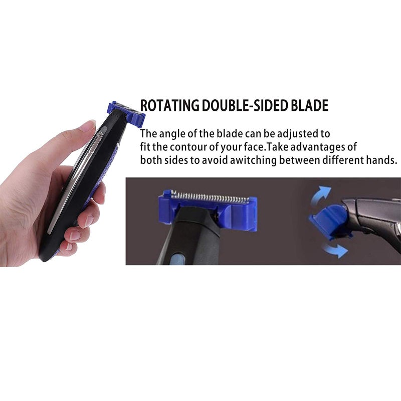 VINI Replacement Heads for Old Version of Microtouch Solo Mens Shaver Electric Micro Trimmer (Pack of 4) - Image 4