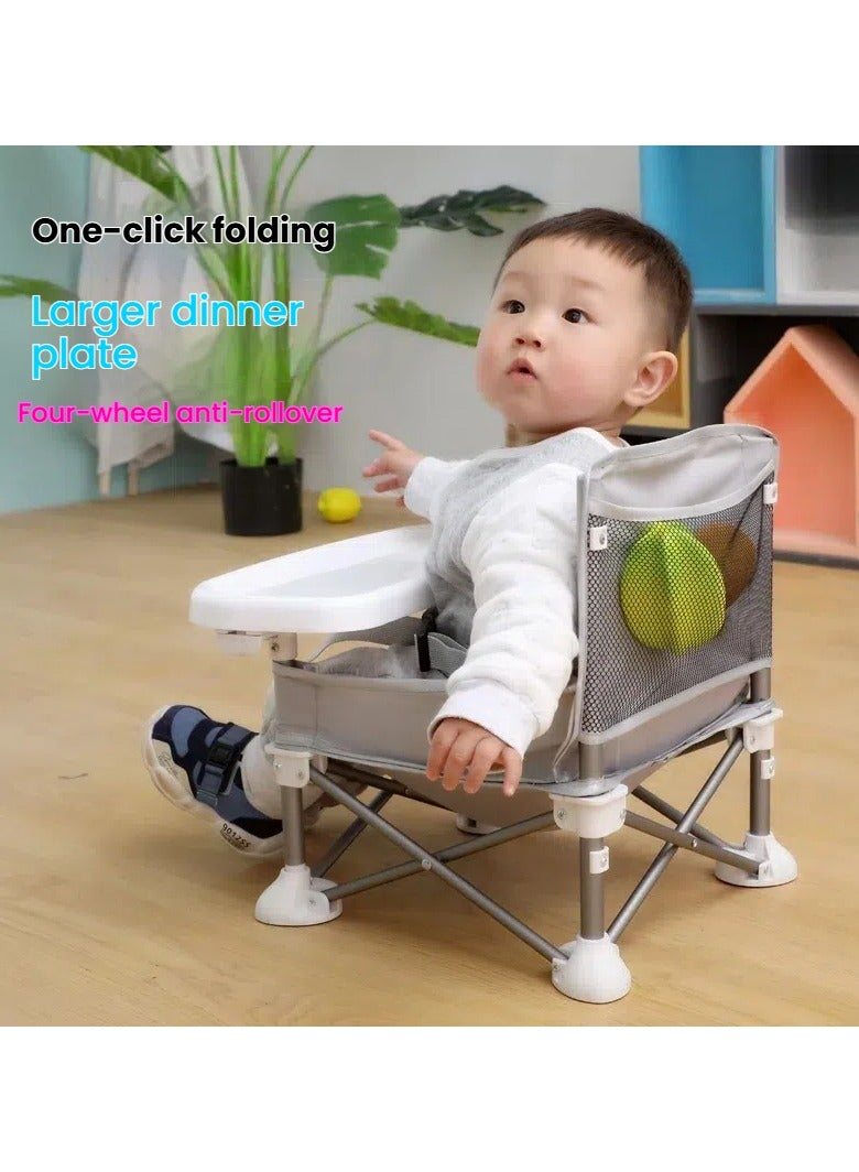general High chair is portable foldable multi-functional baby outdoor dining seat baby high chair is comfortable to sit in suitable for aged 6-36 months - Image 2