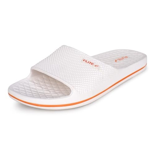 FLITE Men's White Flip Flops Thong Slippers-7 UK/India (40.67 EU) (FL0245G) - Image 1