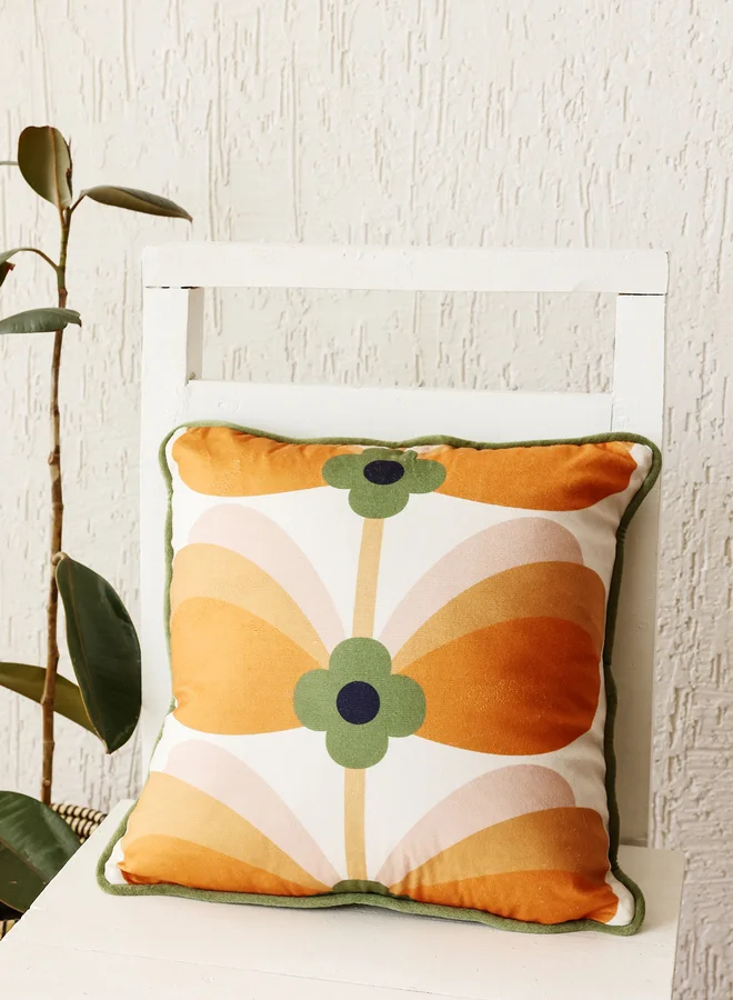 sanskrutihomes sanskrutihomes Floral Velvet Cushion Cover - 45x45cm