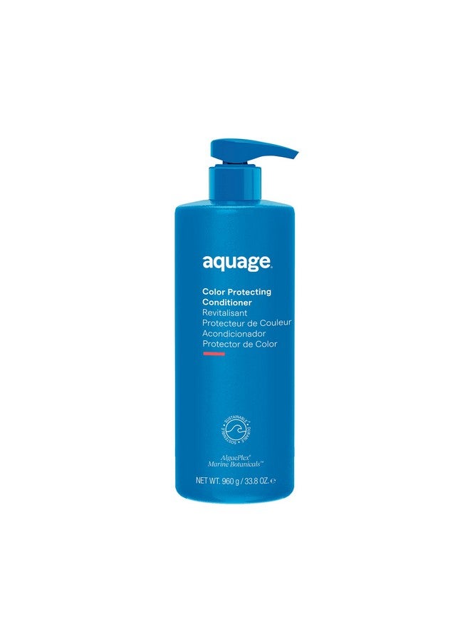 Aquage Color Protecting Conditioner Deeppenetrating Moisturizer Seals In Haircolor Infused With Nutrientrich Sea Botanicals Restores Hair And Adds Shine 33.8 Oz - Image 2