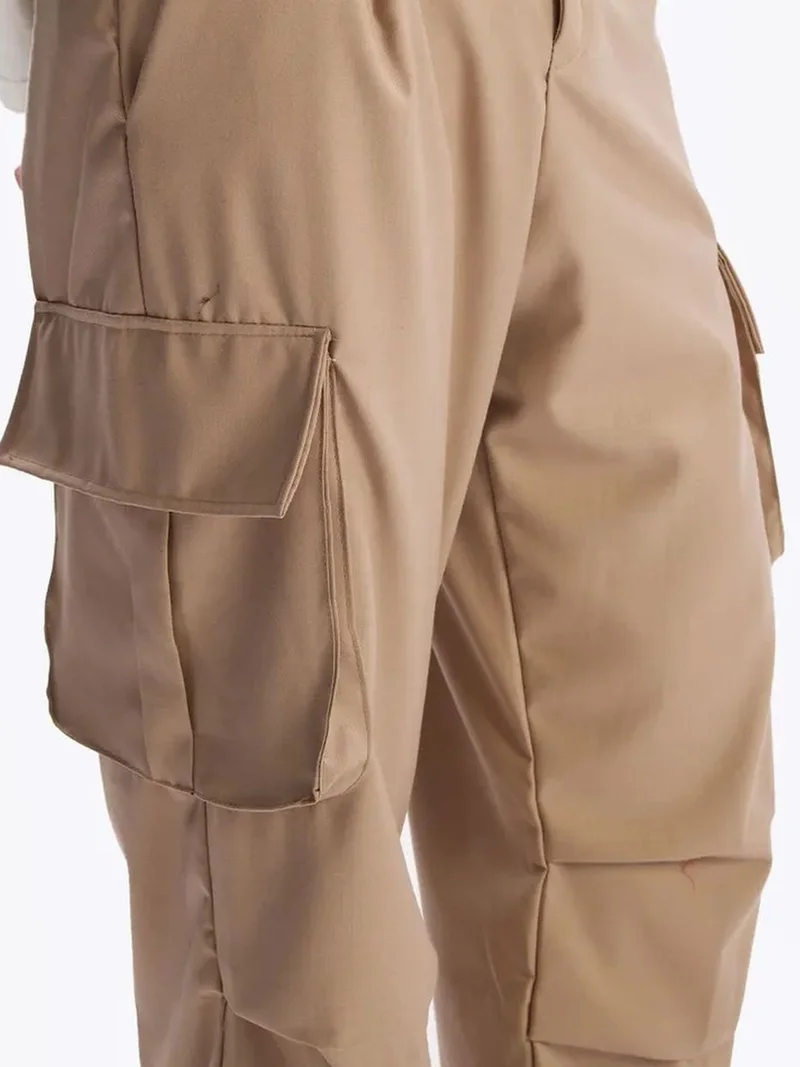 Giesto Tan Natural GIESTO Woven Cargo Pants for Men | Best Price UAE