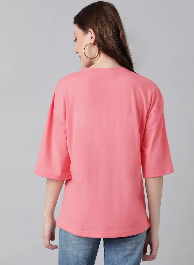كوتي Oversized Panda Graphic Drop Shoulder T-Shirt by Styli