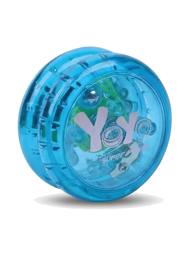 REZZOSS 2-Pack Light Up Yoyo Set (Blue & Red) – LED Flashing Responsive Yoyos for Kids & Beginners | Transparent Glow in Dark Return Ball | Party Favors, Goodie Bags & Birthday Gift for Boys Girls | Stress Relief Hand Toy - Image 4