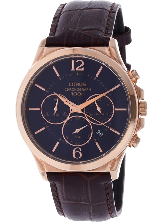 لوراس ساعة أوربان كرونوغراف بسوار جلدي للرجال Rt320Hx9 - Image 1
