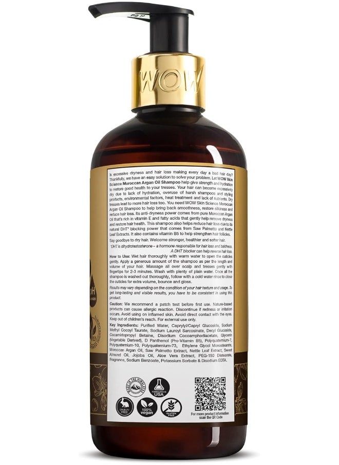 WOW Skin Science Moroccan Argan Oil Shampoo, 300Ml  - Image 2