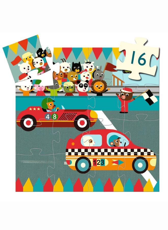 DJECO The Racing Car - Silhouette Puzzle - Image 4