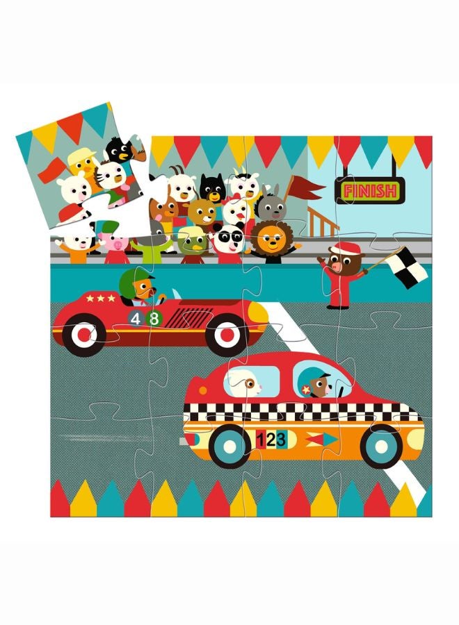 DJECO The Racing Car - Silhouette Puzzle - Image 3